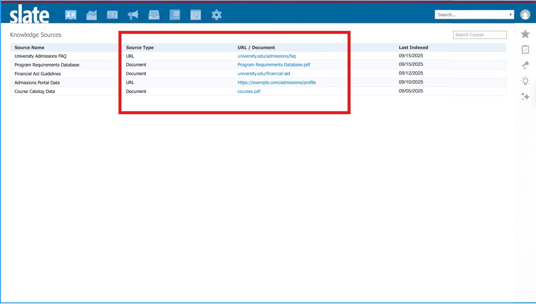 View and Share Results Knowledge Source