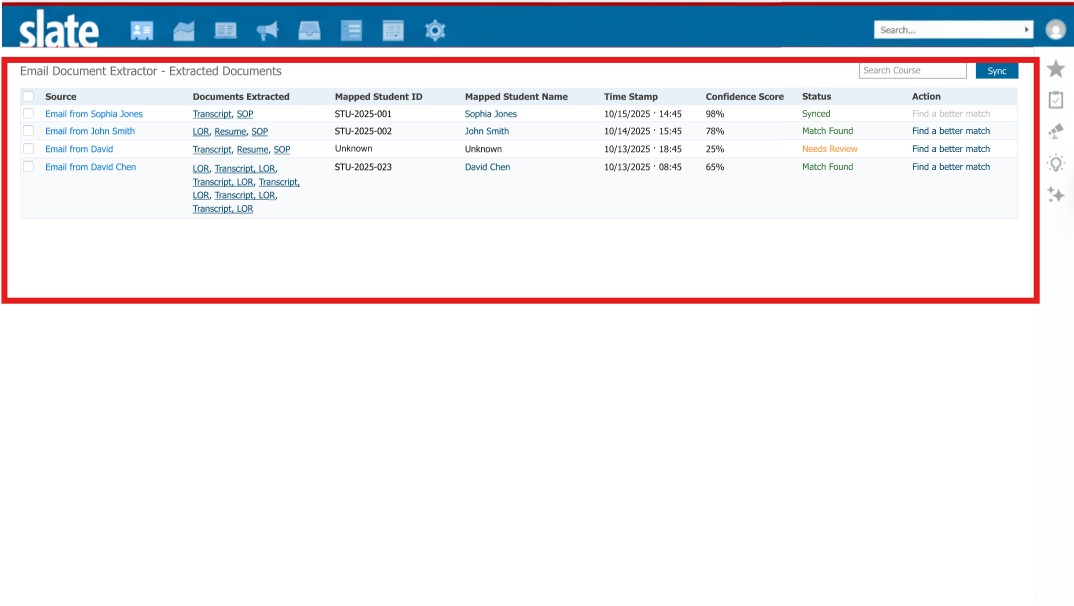 Extract Document Submissions